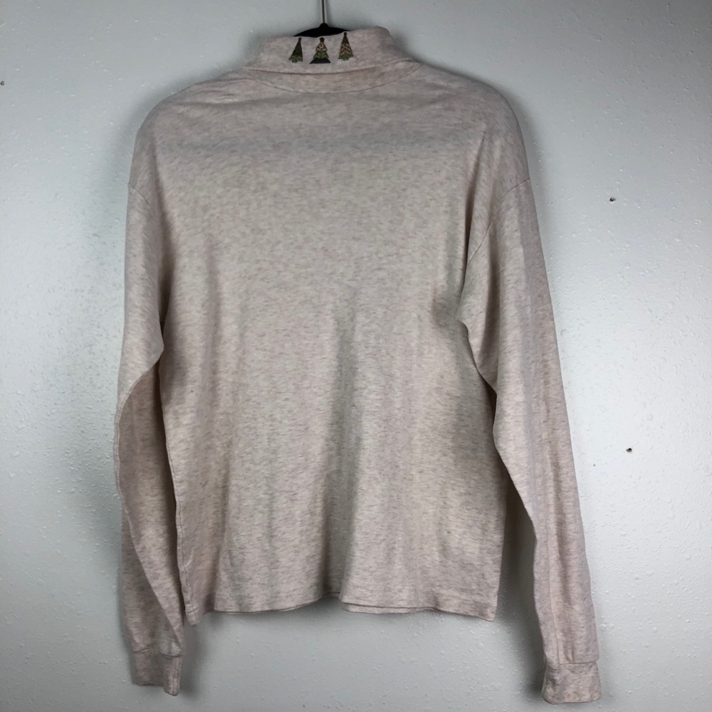 2/$30 Christmas turtleneck embroidered trees sz XL